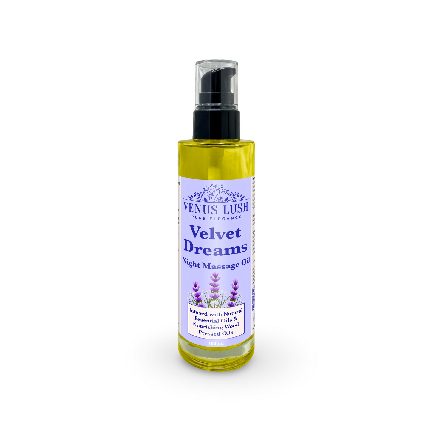 Velvet Dreams Body Massage Oil | Wood Pressed Oils Blend | Aromatherapy | 100 ml