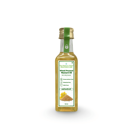 TESTER - Yellow Mustard Wood Pressed Oil - Non Pungent | Asli Kachi Ghaani