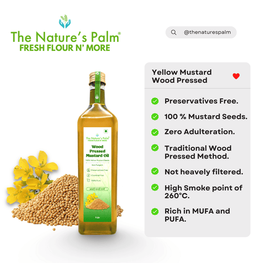 TESTER - Yellow Mustard Wood Pressed Oil - Non Pungent | Asli Kachi Ghaani