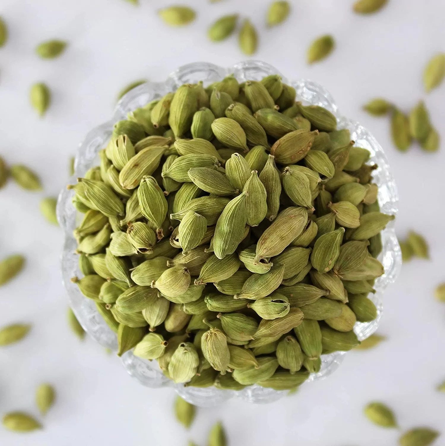 Green Cardamom Whole | Sabut Hari Elaichi | Green Elaichi | Khadi Elachi | 8 mm Bold Cardamon - The Natures Palm