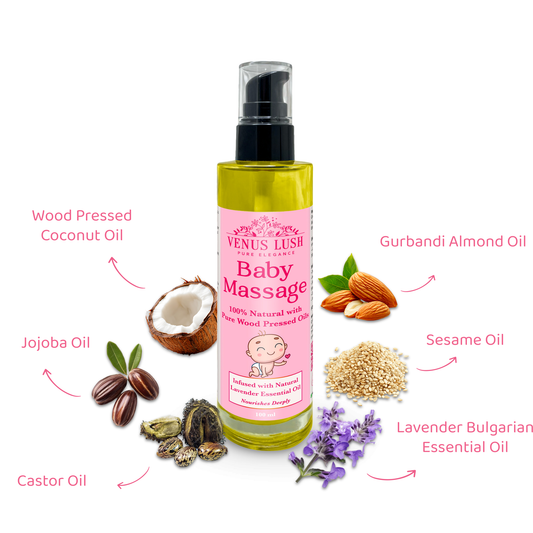 Baby Massage Oil | Wood Pressed Oil Blend | 100ml
