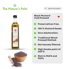 Black Mustard Wood Pressed Oil - The Natures Palm