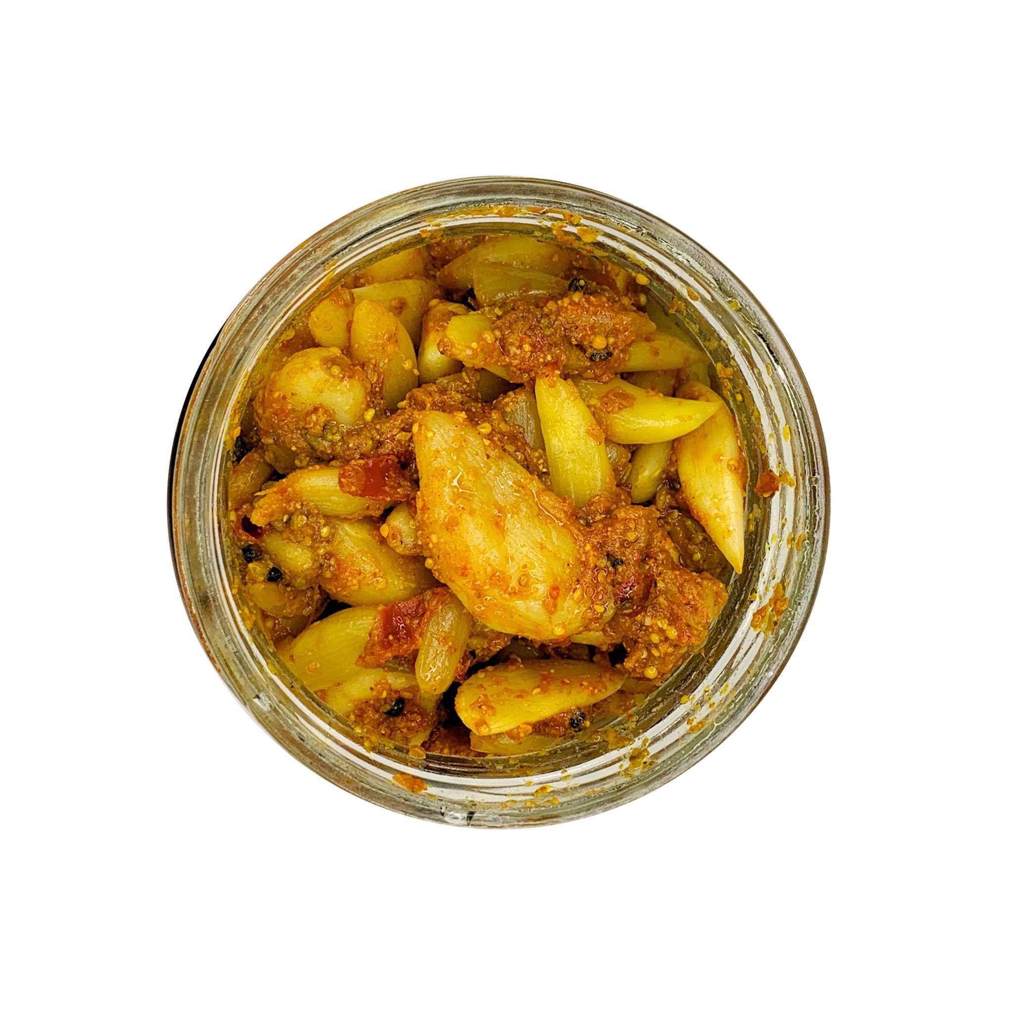 Home Made Garlic Pickle in Wood Pressed Oil | Punjabi Recipe - The Natures Palm