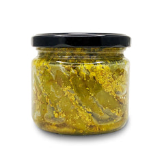 TESTER - Home Made Green Chilli Pickle in Wood Pressed Oil | Punjabi Recipe - The Natures Palm