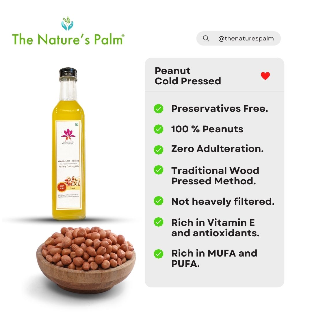 Peanut/Ground Nut Wood Pressed Oil - The Natures Palm