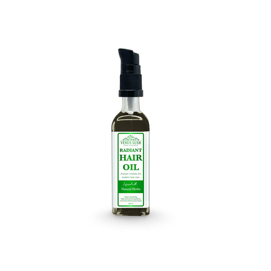 Venus Lush Radiant Hair Oil – Ayurvedic Herbal Hair Oil for Hair Growth & Shine