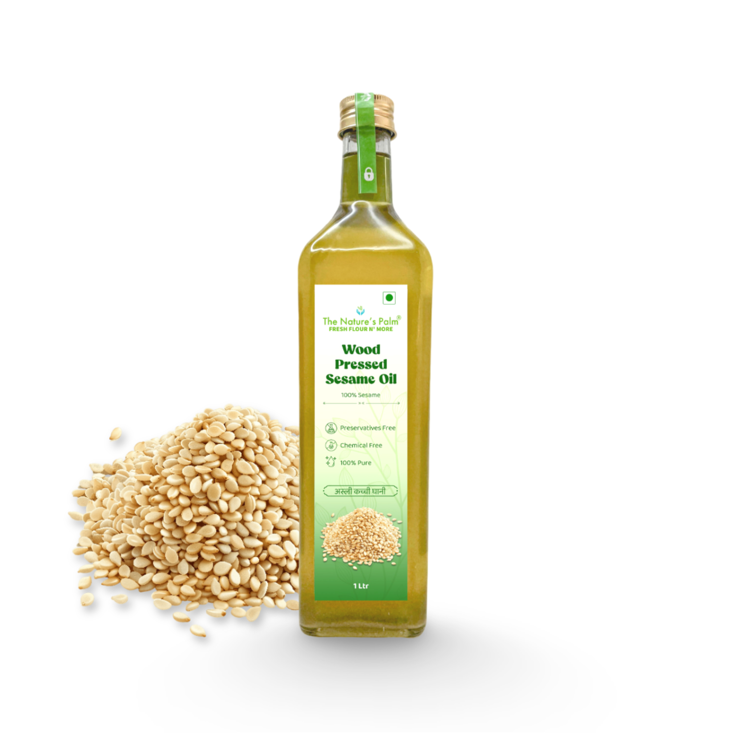 White Sesame Wood Pressed Oil | Til Tel | Asli Kachi Ghani