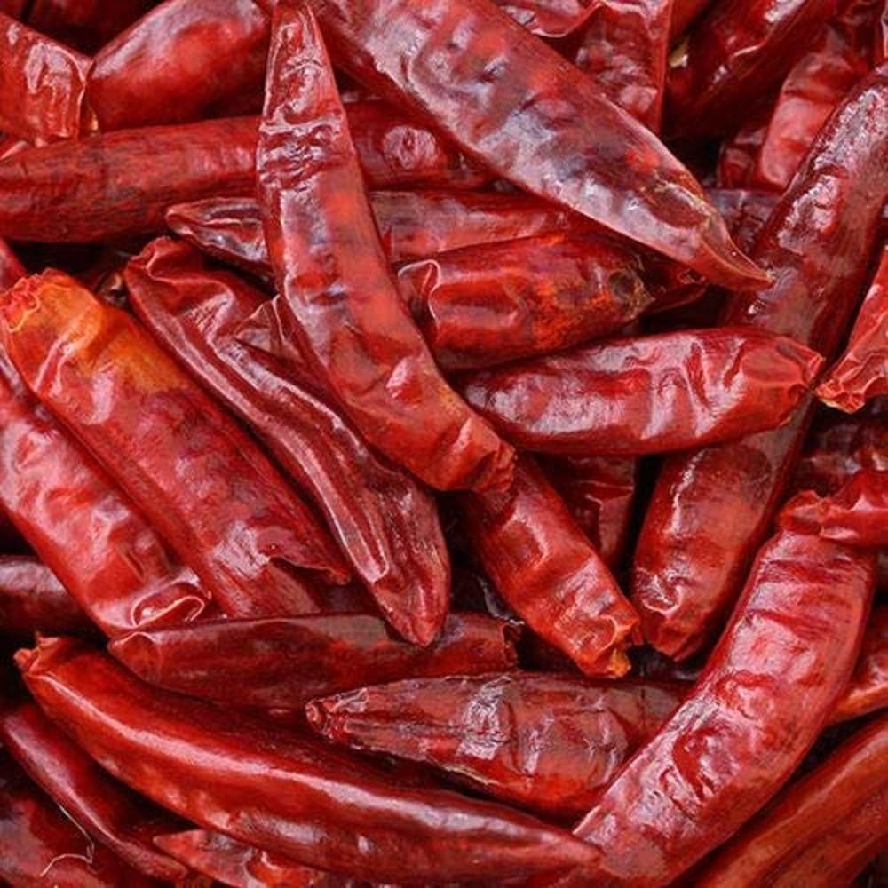 Guntur Laal Mirch Saabut | Guntu Red Chilli Whole | Teja Guntur Chilli - The Natures Palm